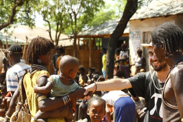 Hamer tribe at the Dimeka market. South Omo valley