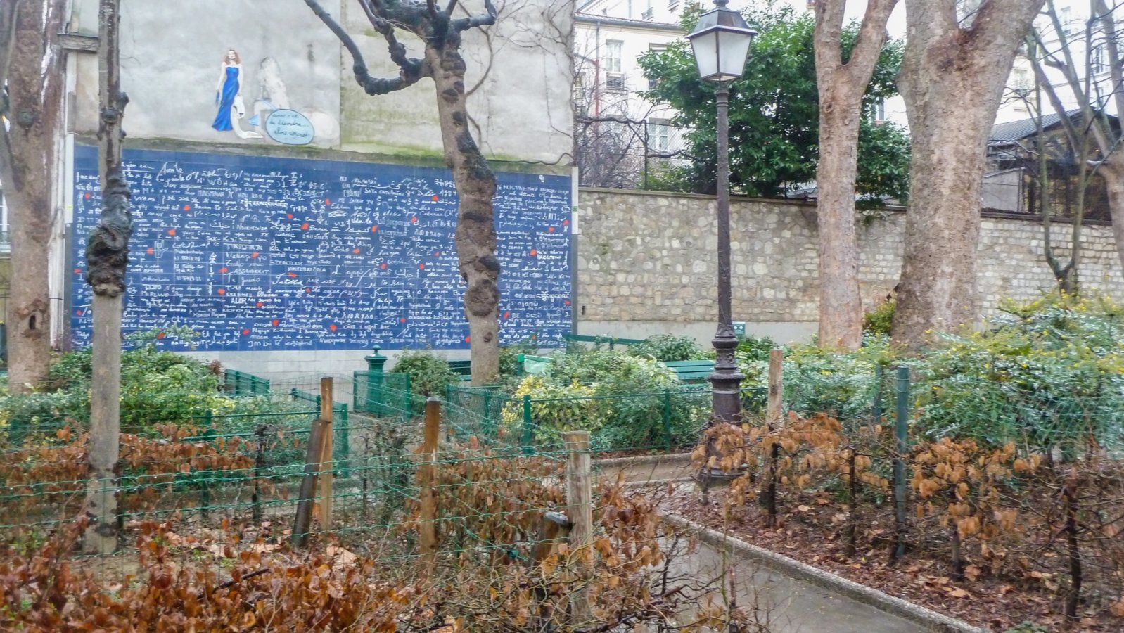 Le mur des je t'aime - Square Jehan Rictus, Place des Abesses - Montmartre