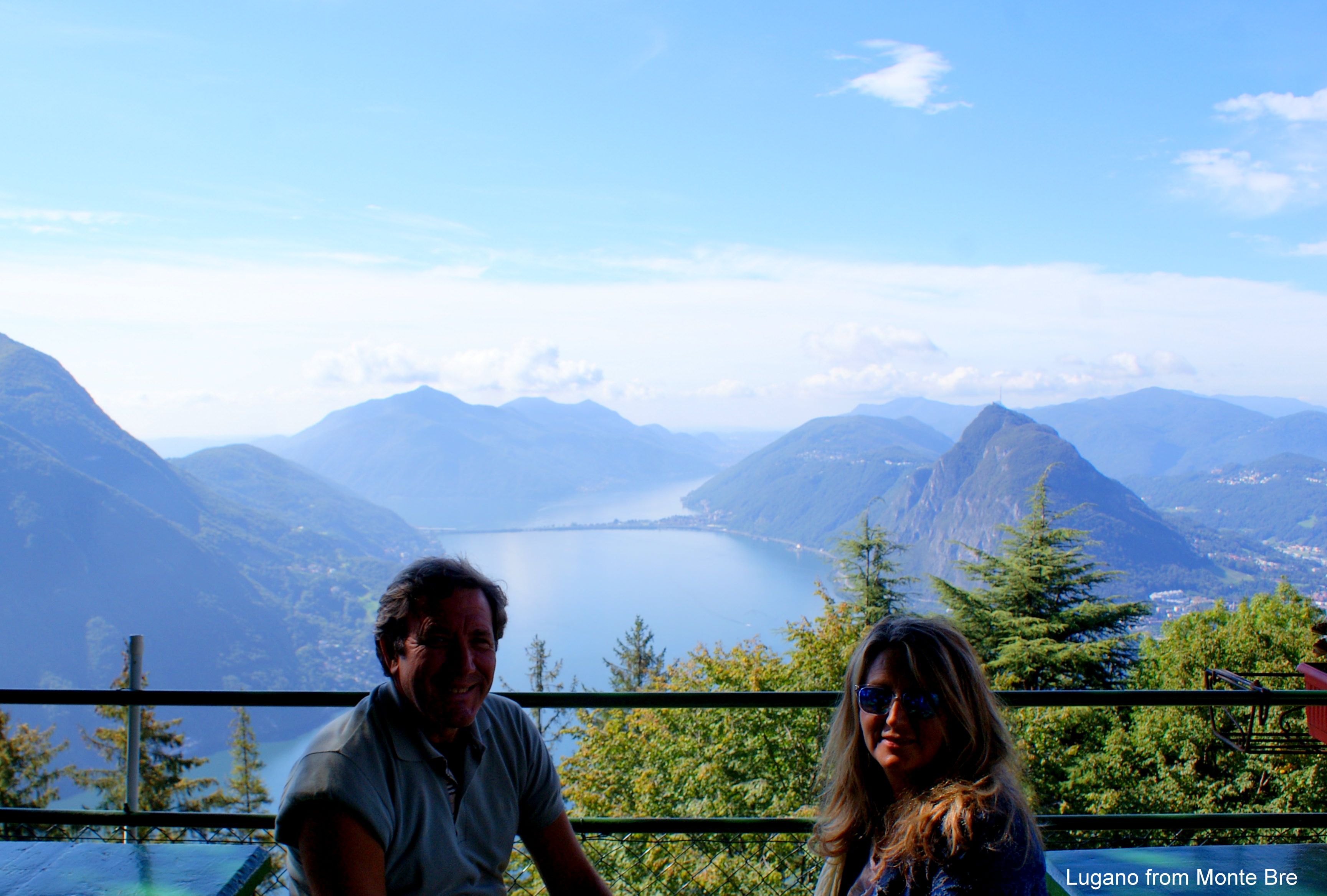 Lugano lake from Monte Bre