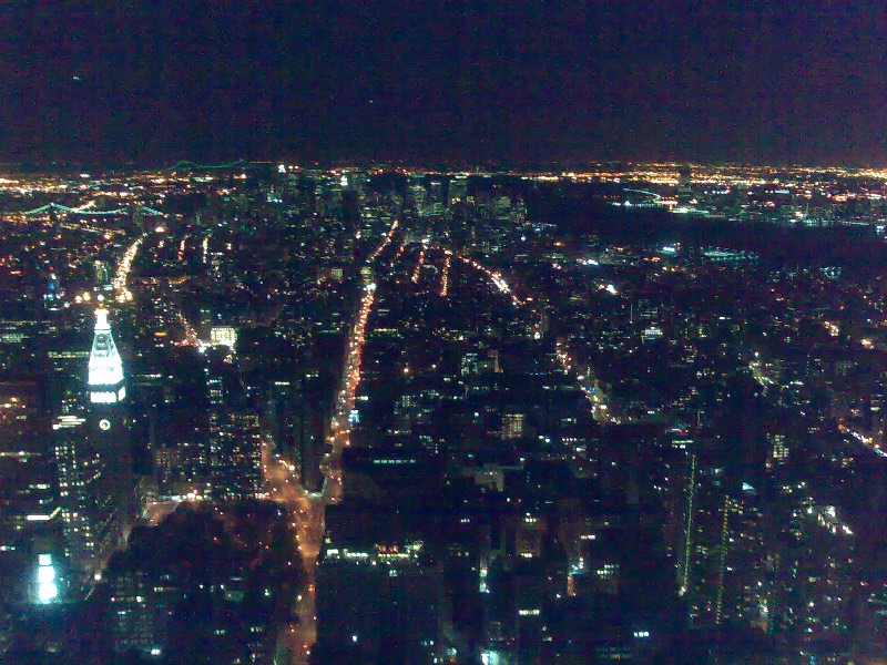 Manhattan - Night view from Empire State Building