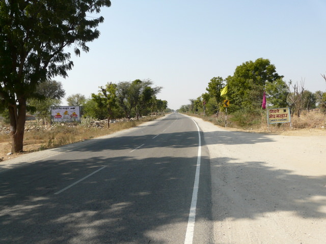 on the road to Pushkar..