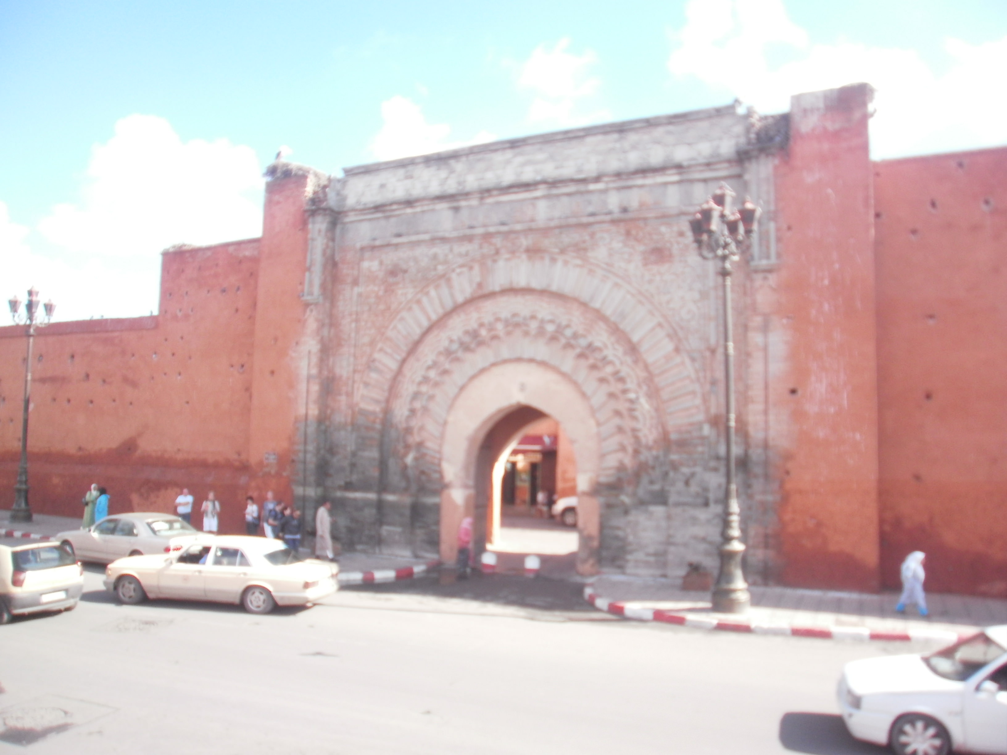 one of the city gates.... - Marrakech