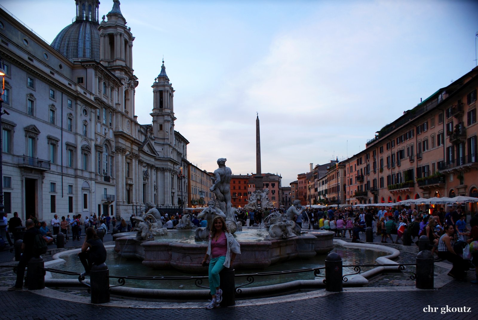 Piazza Navona.Fontana Del Moro
