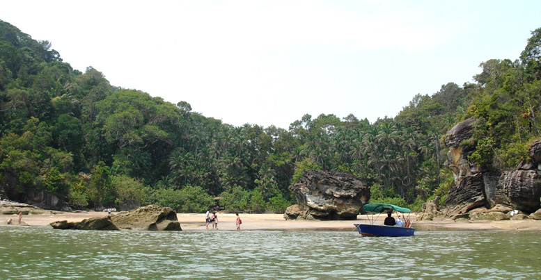 Telok Paku , εθνικό πάρκο Μπάκο, Sarawak Borneo