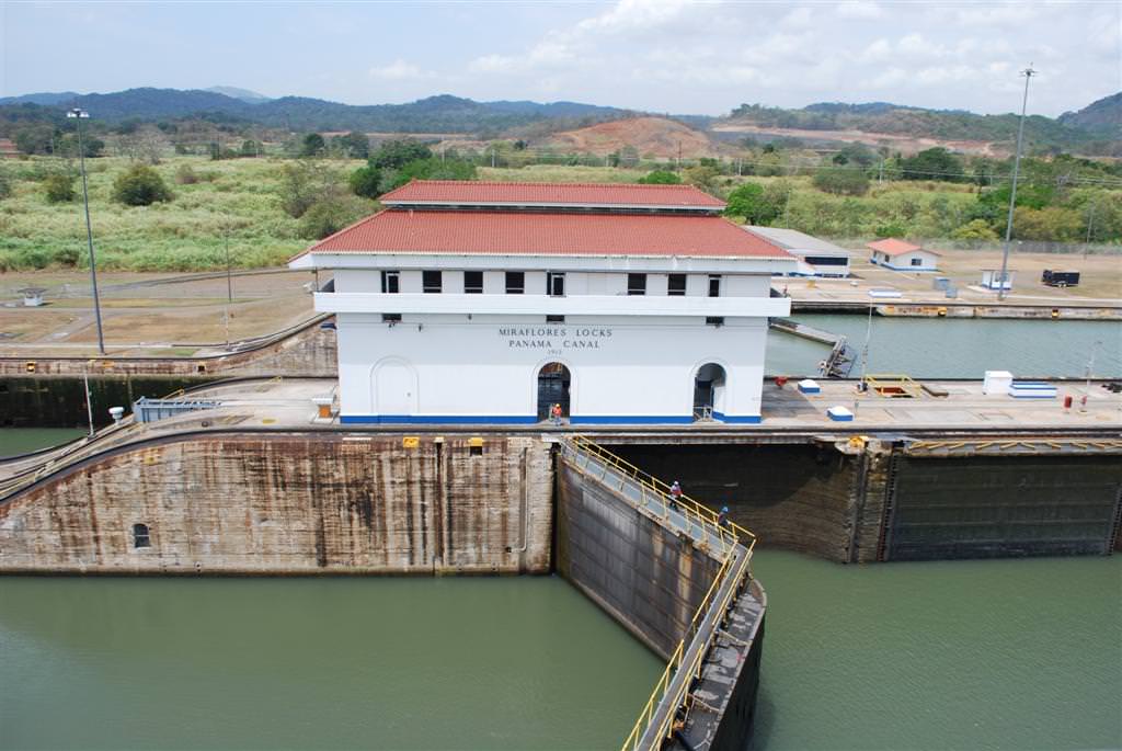 The Canal... Miraflores Locks...