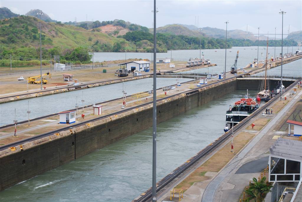 The Canal... Miraflores Locks...