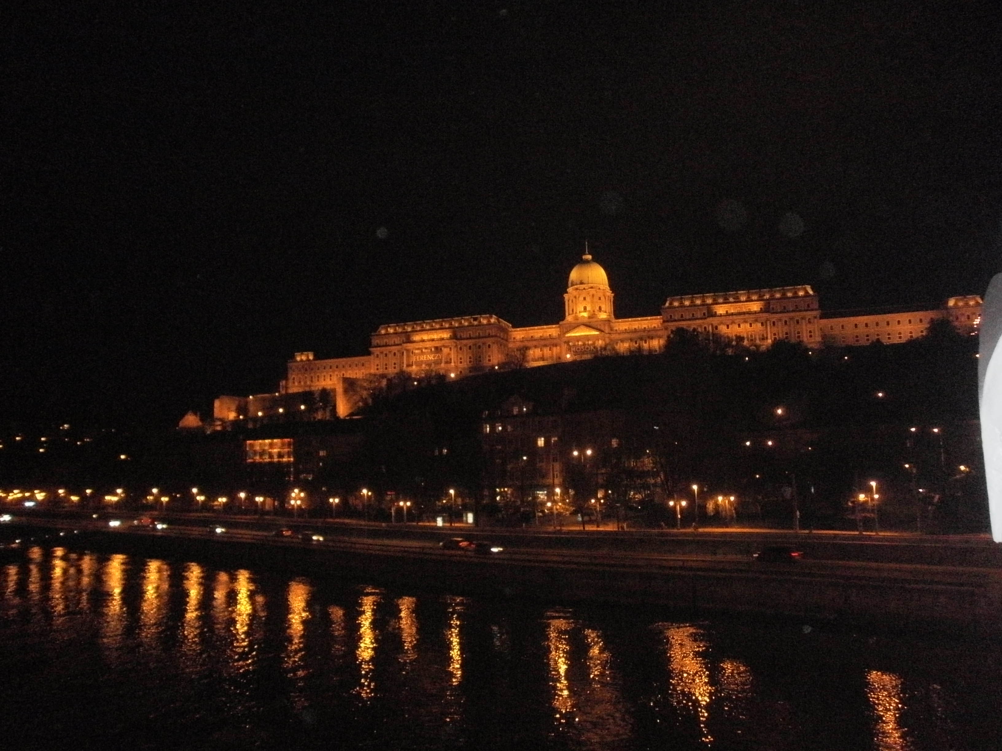 The view of castle at night - Budapest