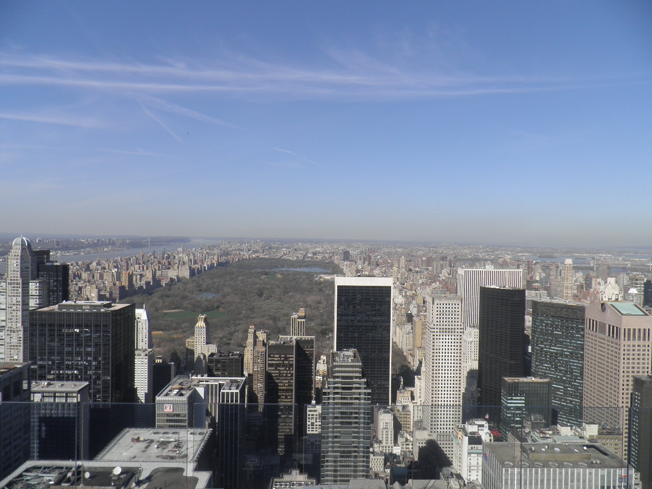The view of Central Park from the Top of the Rock - N.Y