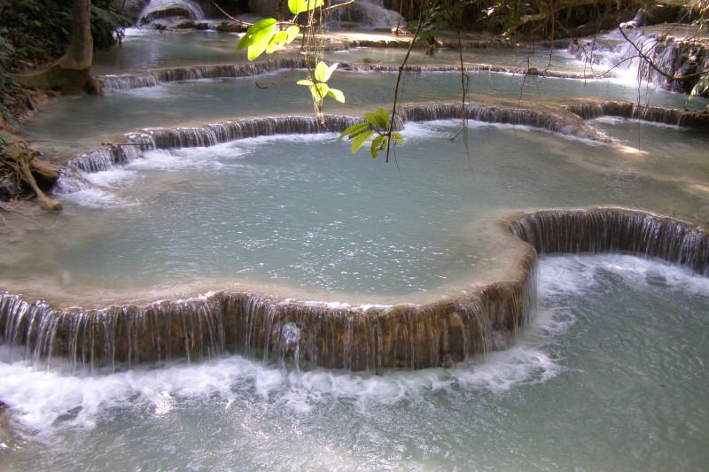 waterfalls in laos