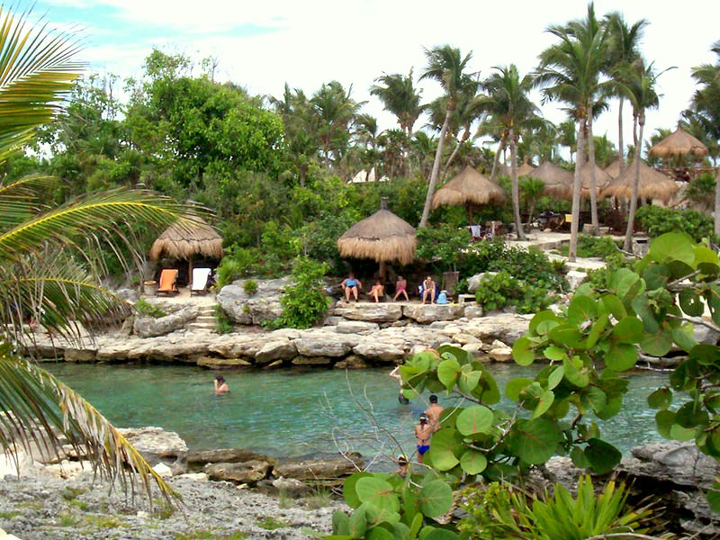 Xcaret lagoon