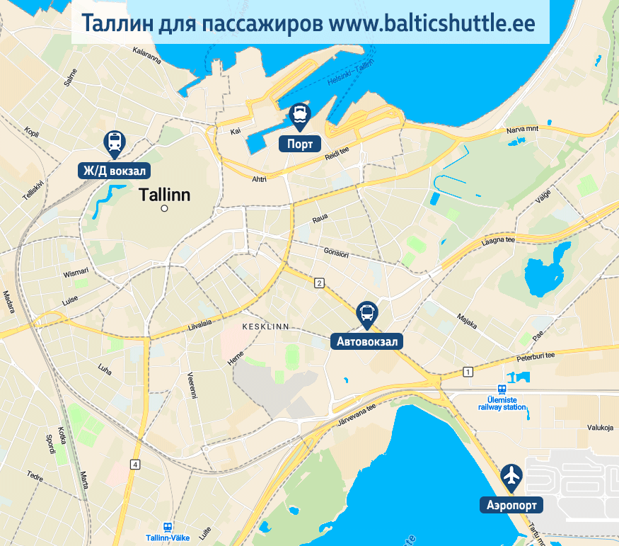 Χάρτης μεταφορών του Ταλίν