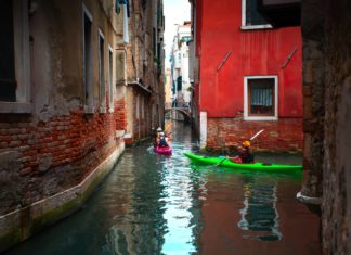 Kayak στη Βενετία